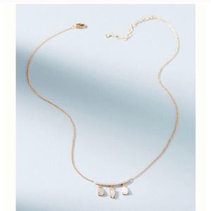 Anthropologie Delicate Wind Chime Necklace